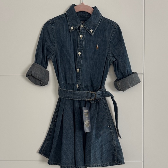 Ralph Lauren Denim Kids Dress - Picture 1 of 6